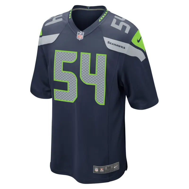 Men's Seattle Seahawks Bobby Wagner College Navy Game Team Jersey