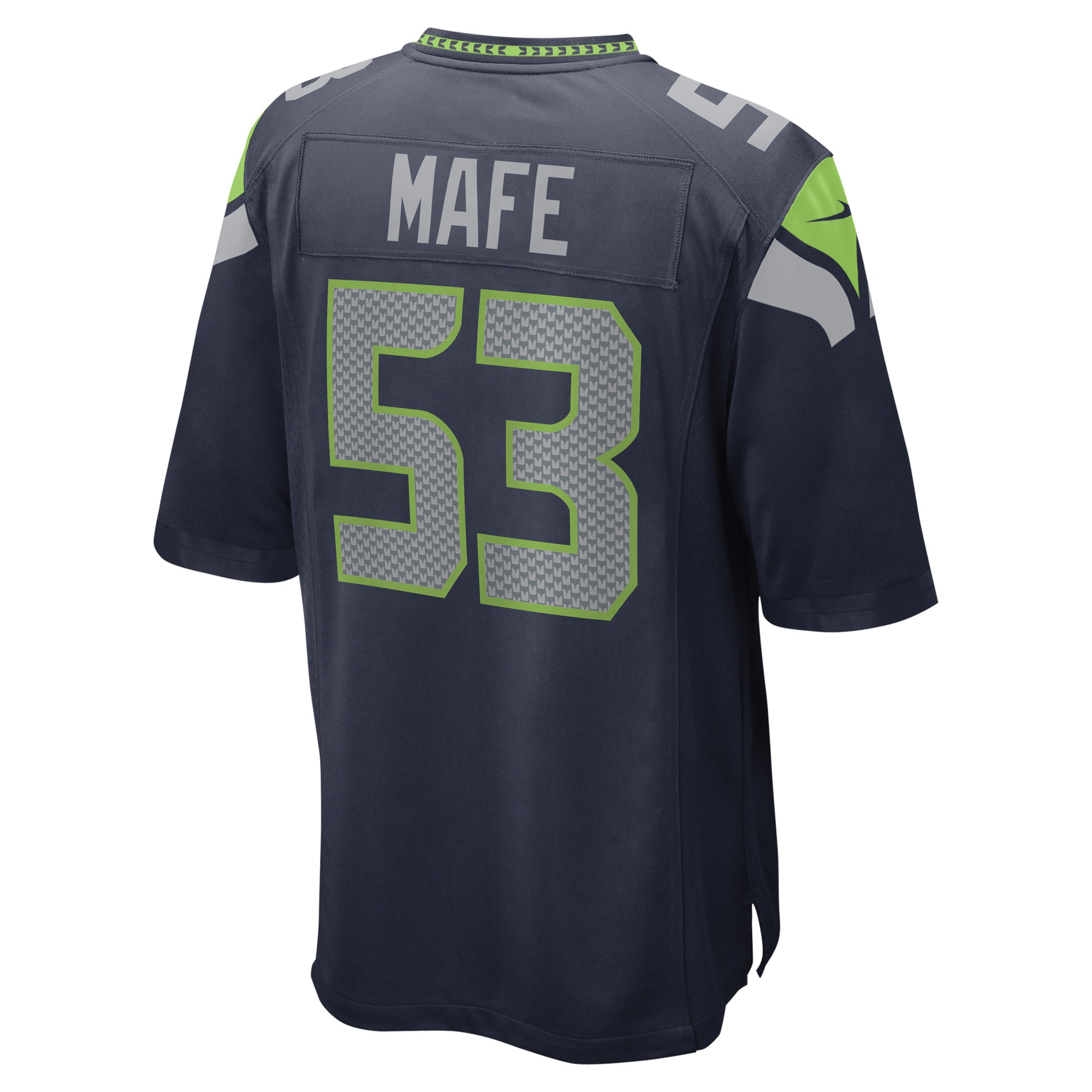 Men's Seattle Seahawks Boye Mafe College Navy Game Player Jersey