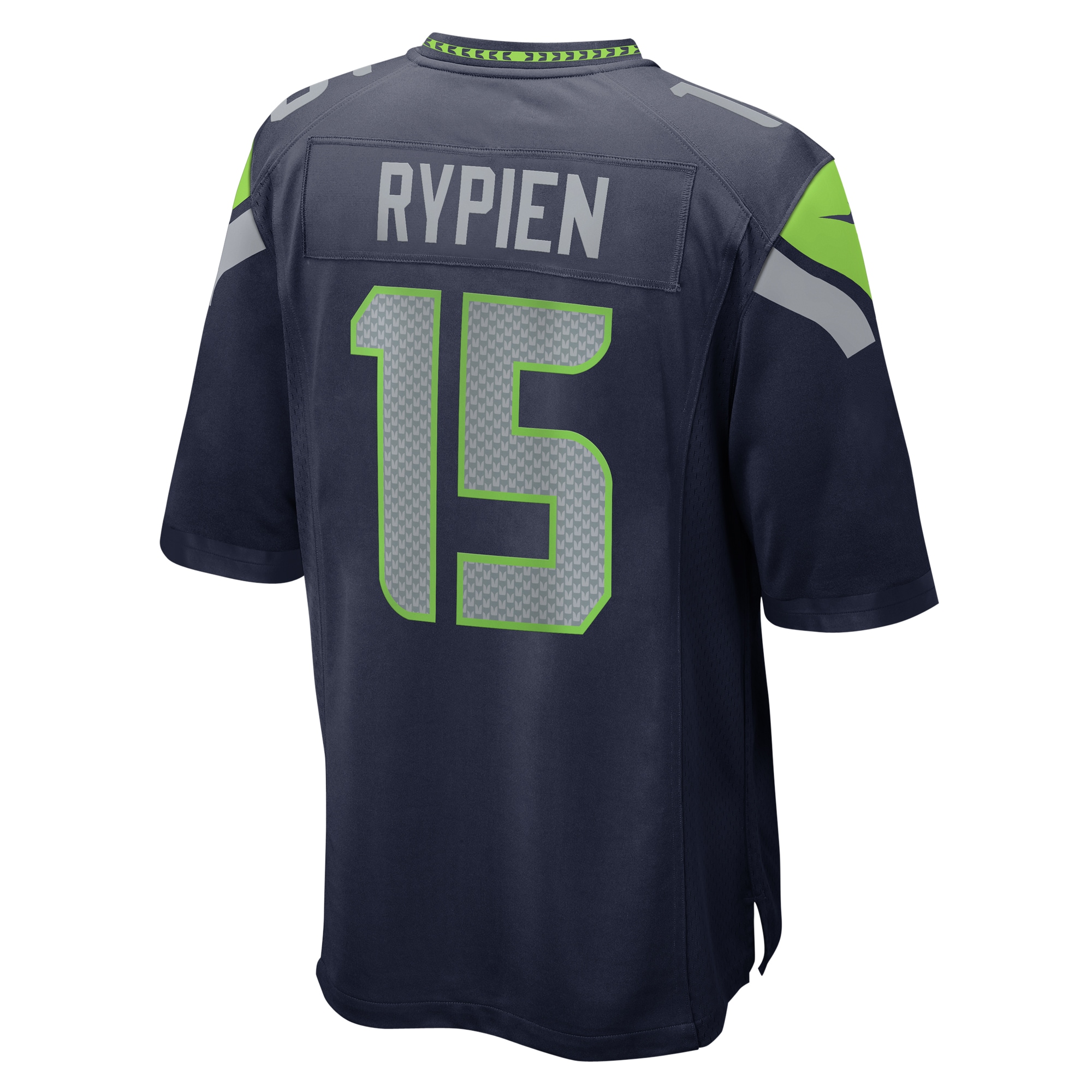 Men's Seattle Seahawks Brett Rypien College Navy Team Game Jersey