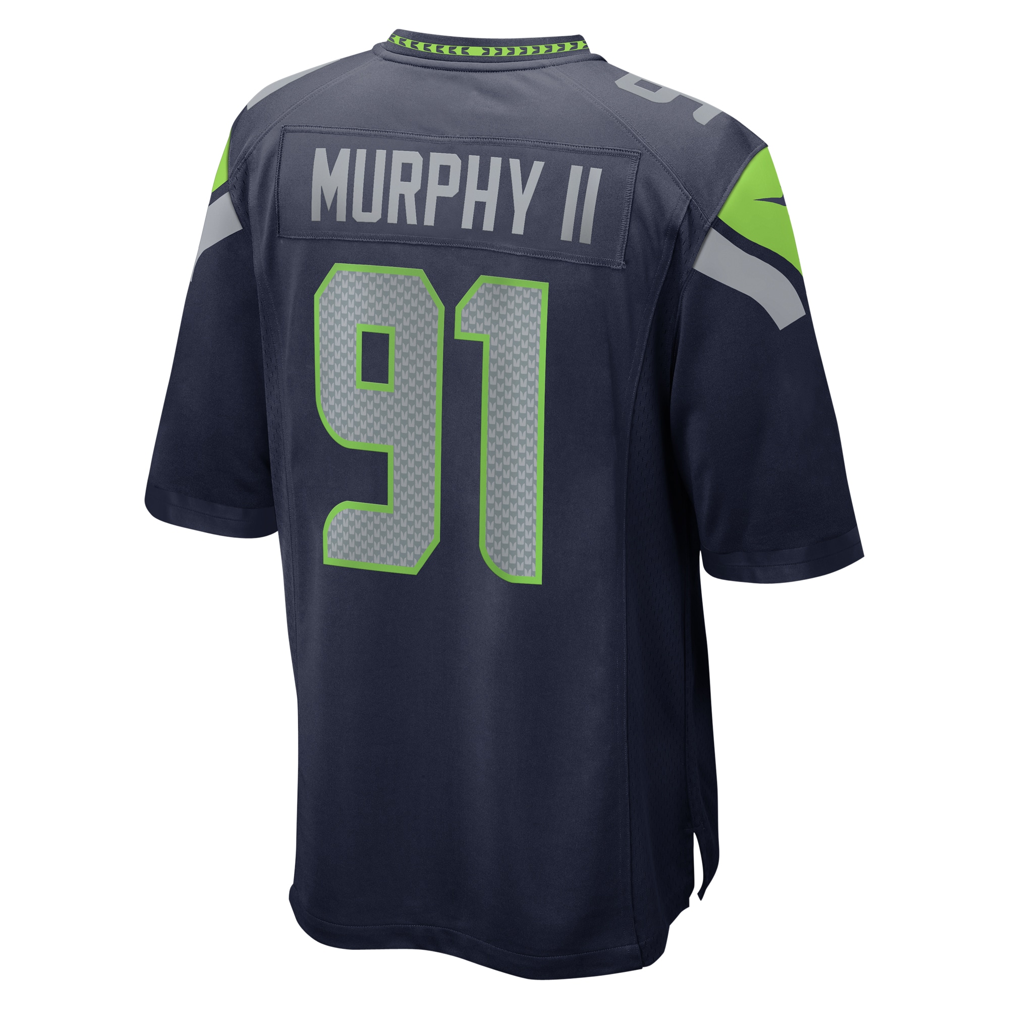 Men's Seattle Seahawks Byron Murphy II College Navy 2024 NFL Draft First Round Pick Player Game Jersey