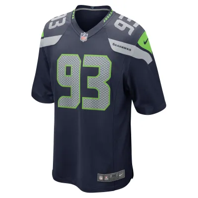 Men's Seattle Seahawks Cameron Young College Navy Game Jersey 02