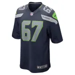 Men's Seattle Seahawks Charles Cross Navy Player Game Jersey
