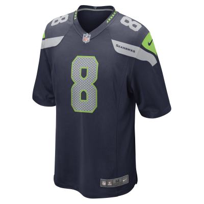 Men's Seattle Seahawks Coby Bryant College Navy Game Player Jersey 02