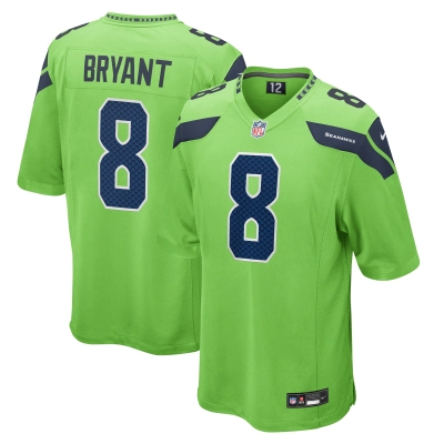Men's Seattle Seahawks Coby Bryant Neon Green Game Jersey 01