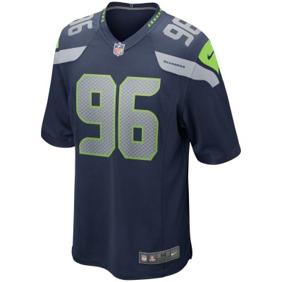 Men's Seattle Seahawks Cortez Kennedy College Navy Game Retired Player Jersey 02