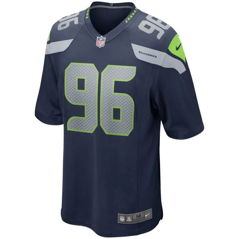 Men's Seattle Seahawks Cortez Kennedy College Navy Game Retired Player Jersey
