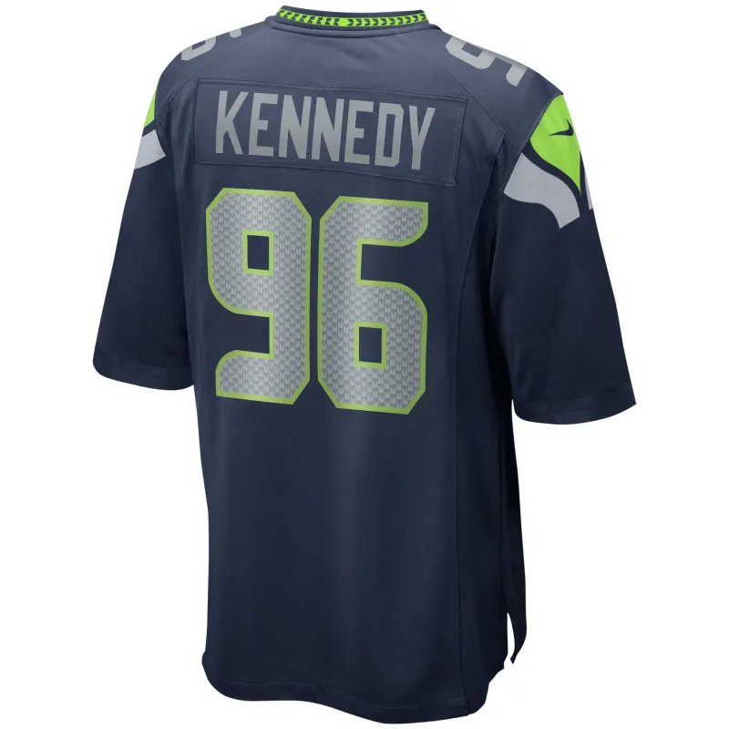 Men's Seattle Seahawks Cortez Kennedy College Navy Game Retired Player Jersey