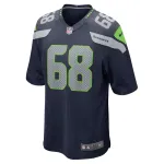Men's Seattle Seahawks Damien Lewis College Navy Game Jersey