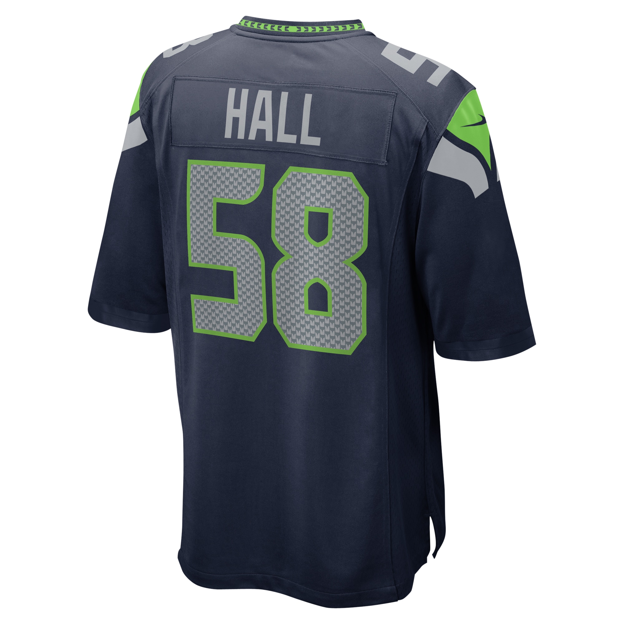 Men's Seattle Seahawks Derick Hall College Navy Game Jersey