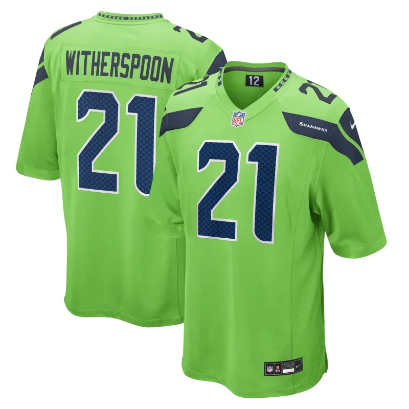 Men's Seattle Seahawks Devon Witherspoon Neon Green Game Jersey