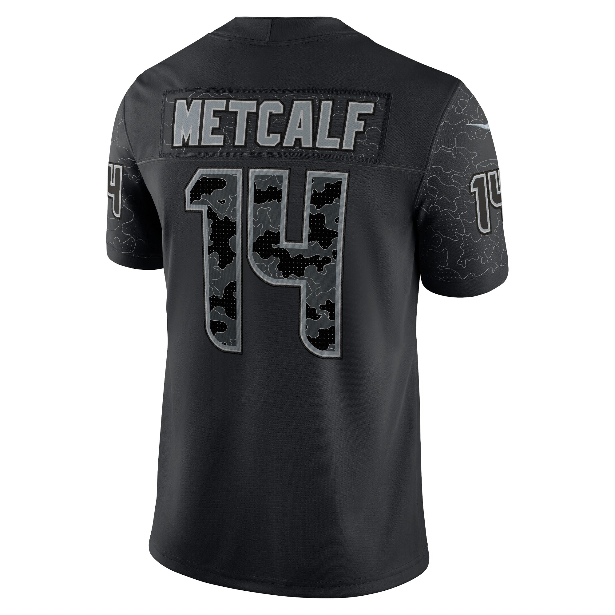Men's Seattle Seahawks DK Metcalf Black RFLCTV Limited Jersey