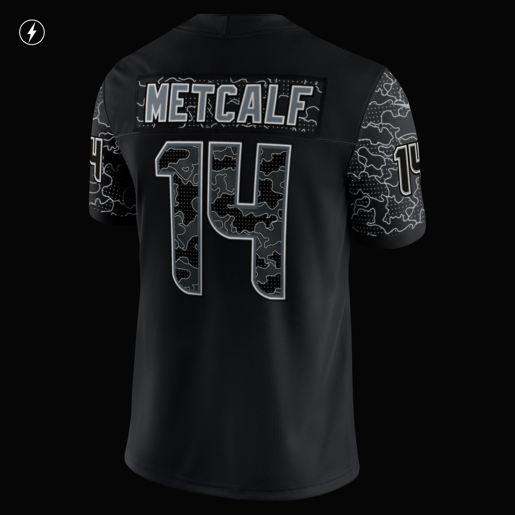 Men's Seattle Seahawks DK Metcalf Black RFLCTV Limited Jersey