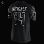Men's Seattle Seahawks DK Metcalf Black RFLCTV Limited Jersey