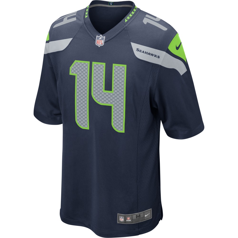 Men's Seattle Seahawks DK Metcalf College Navy Game Jersey