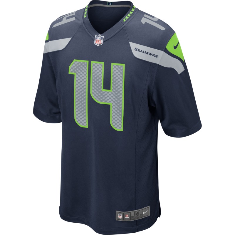 Men's Seattle Seahawks DK Metcalf College Navy Game Jersey