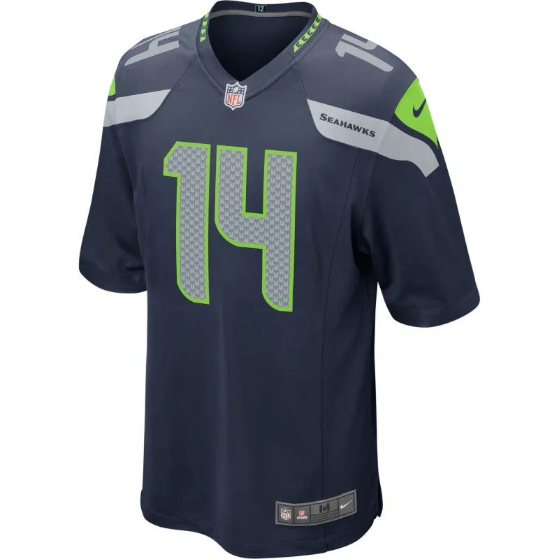 Men's Seattle Seahawks DK Metcalf College Navy Game Jersey