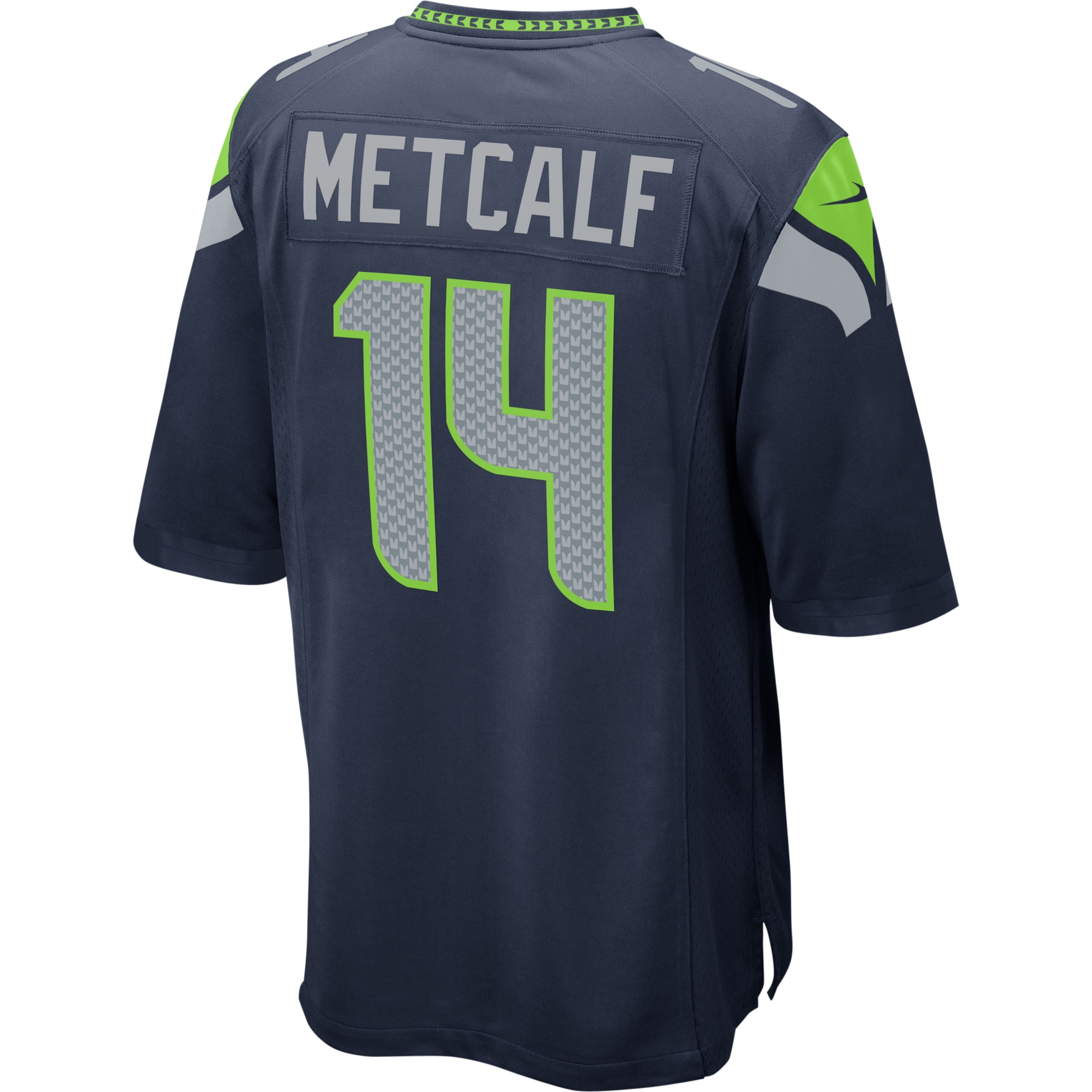 Men's Seattle Seahawks DK Metcalf College Navy Game Jersey