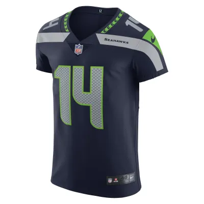 Men's Seattle Seahawks DK Metcalf College Navy Vapor Elite Player Jersey 02