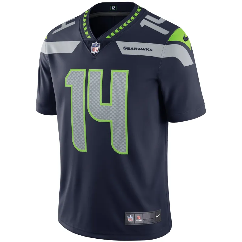 Men's Seattle Seahawks DK Metcalf College Navy Vapor Limited Jersey