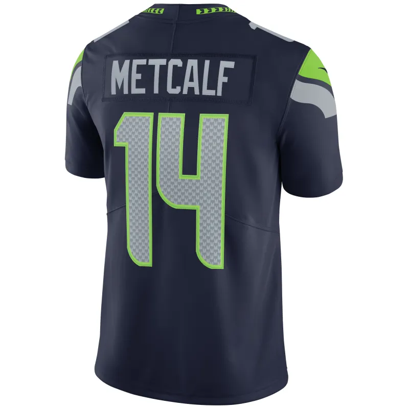 Men's Seattle Seahawks DK Metcalf College Navy Vapor Limited Jersey