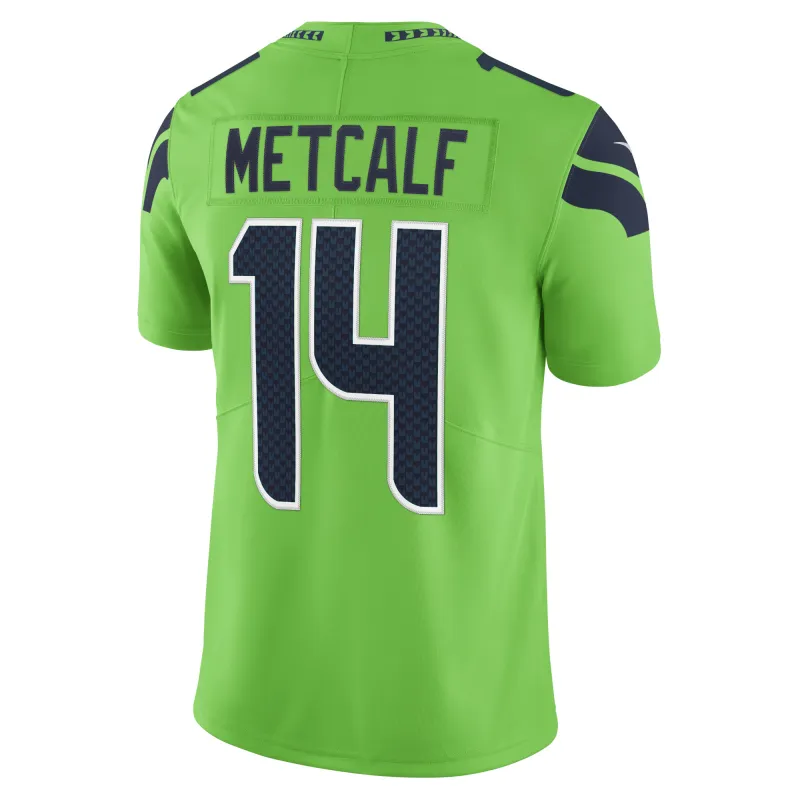 Men's Seattle Seahawks DK Metcalf Neon Green Vapor Limited Player Jersey