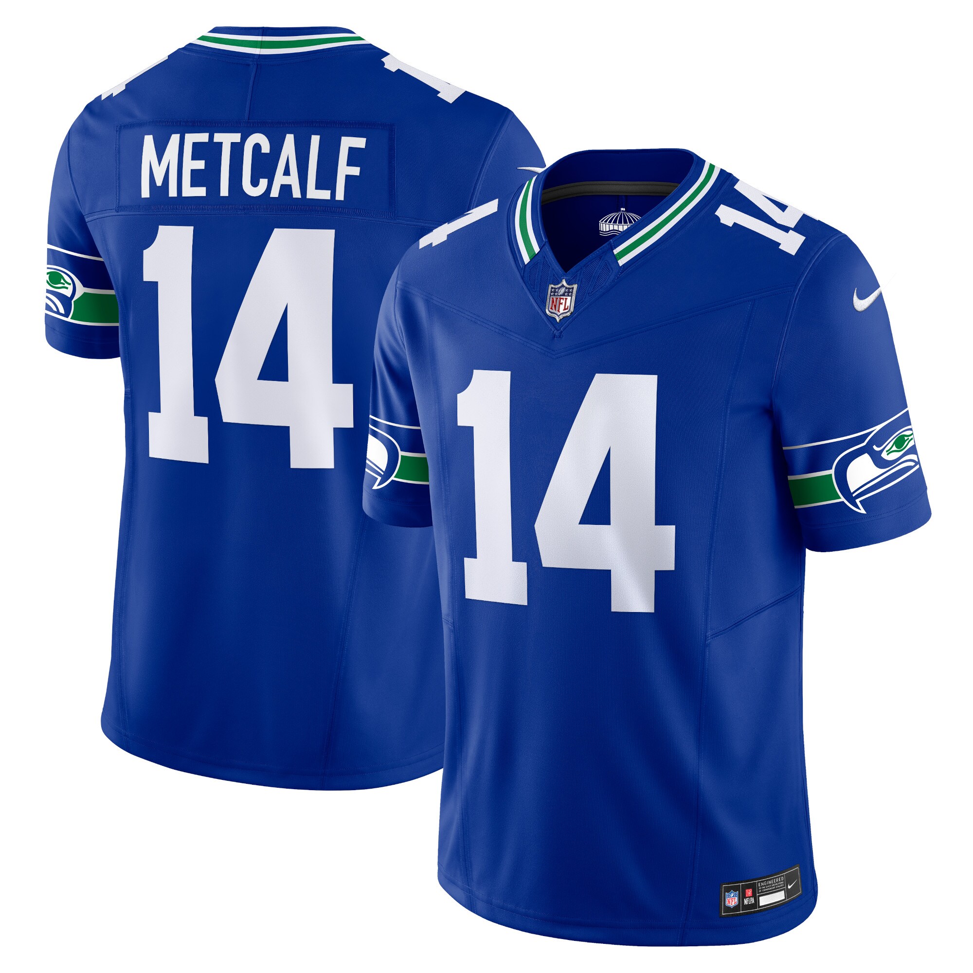 Men's Seattle Seahawks DK Metcalf Royal Vapor F.U.S.E. Limited Jersey