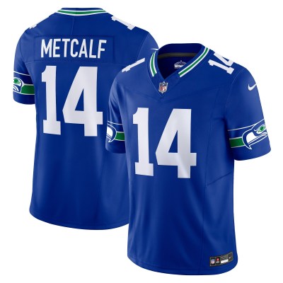 Men's Seattle Seahawks DK Metcalf Royal Vapor F.U.S.E. Limited Jersey 01