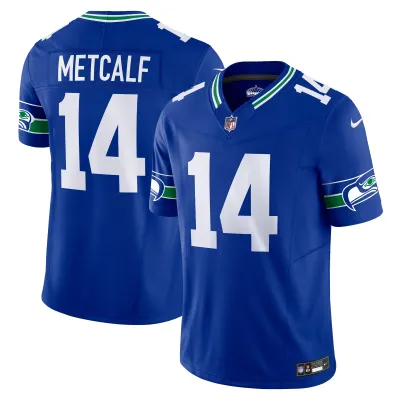 Men's Seattle Seahawks DK Metcalf Royal Vapor F.U.S.E. Limited Jersey 01
