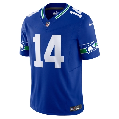 Men's Seattle Seahawks DK Metcalf Royal Vapor F.U.S.E. Limited Jersey 02