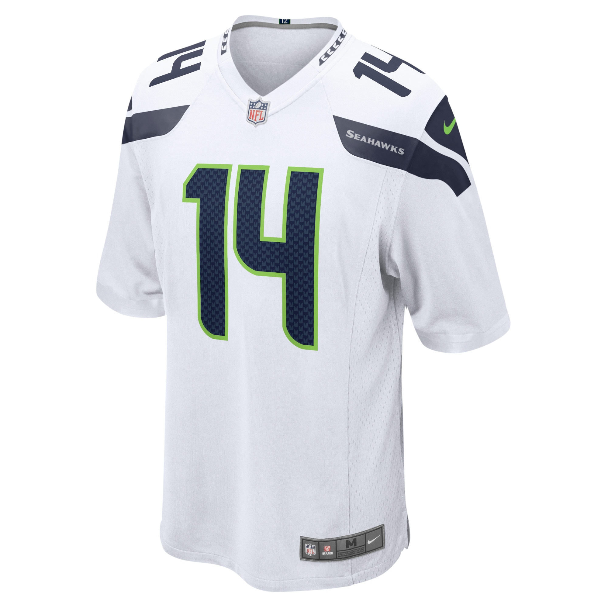 Men's Seattle Seahawks DK Metcalf White Game Jersey