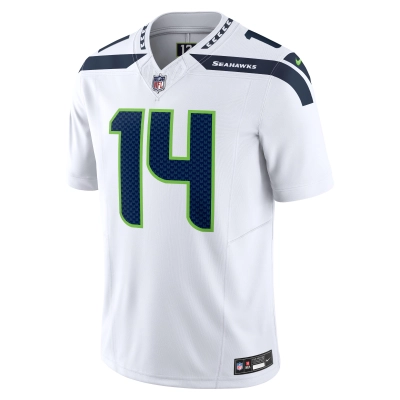 Men's Seattle Seahawks DK Metcalf White Vapor F.U.S.E. Limited Jersey 02