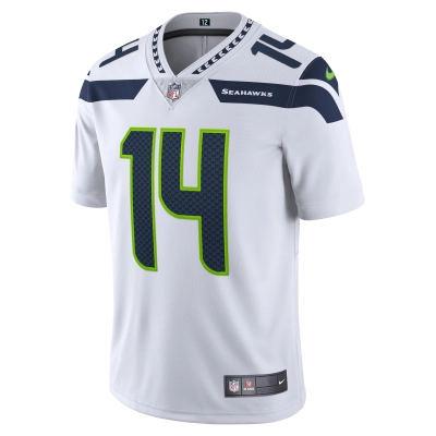 Men's Seattle Seahawks DK Metcalf White Vapor Limited Jersey 02