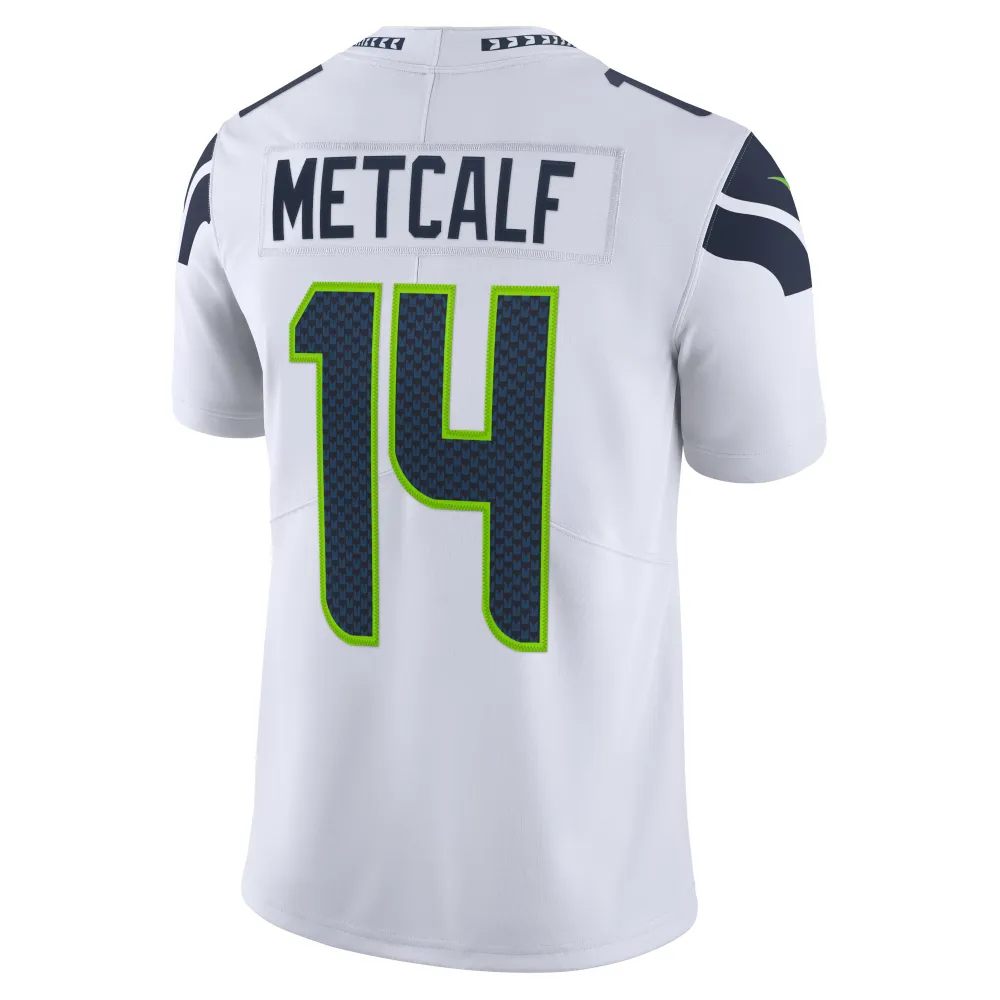 Men's Seattle Seahawks DK Metcalf White Vapor Limited Jersey