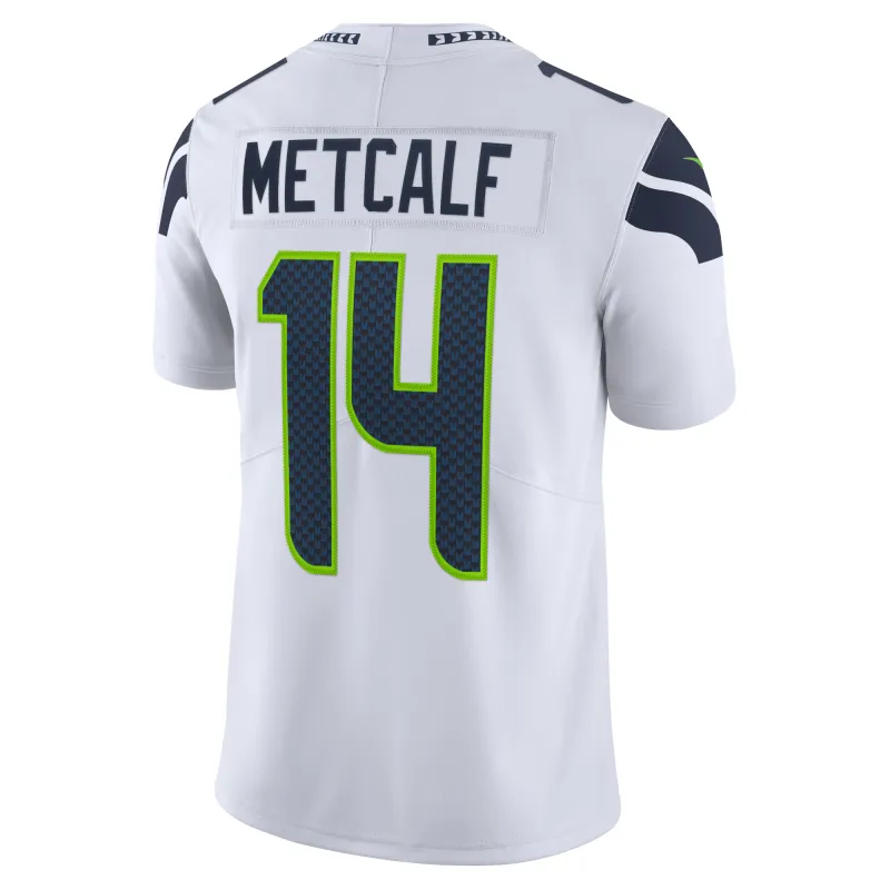 Men's Seattle Seahawks DK Metcalf White Vapor Limited Jersey