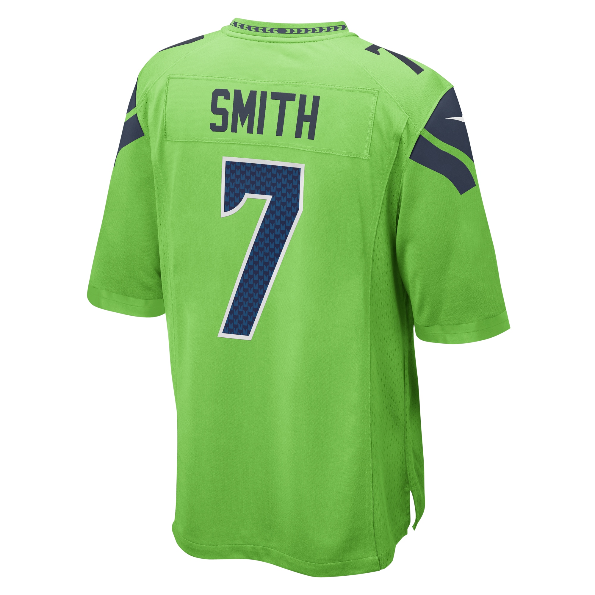 Men's Seattle Seahawks Geno Smith Neon Green Game Jersey