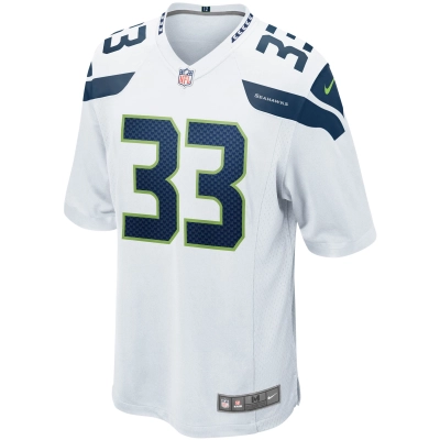 Men's Seattle Seahawks Jamal Adams White Game Jersey 02