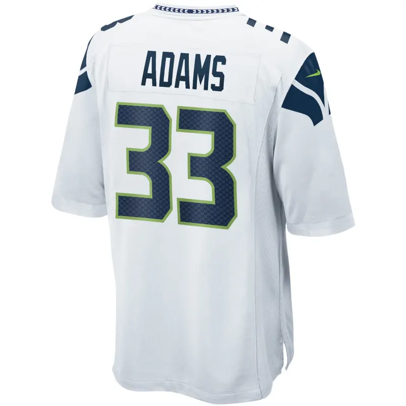 Men's Seattle Seahawks Jamal Adams White Game Jersey