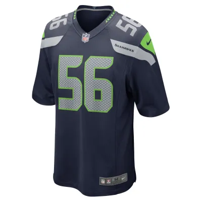 Men's Seattle Seahawks Jordyn Brooks College Navy Player Game Jersey 02