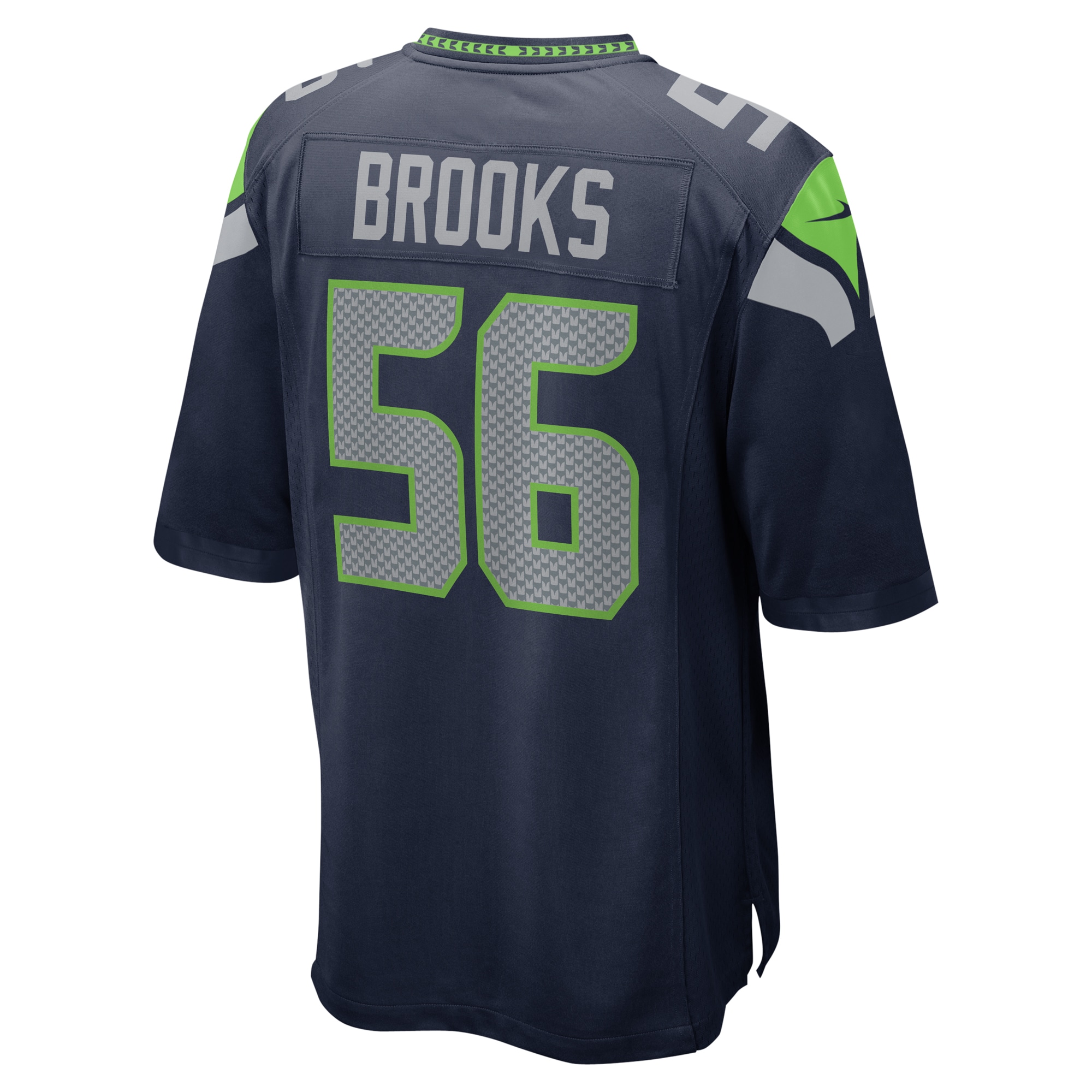Men's Seattle Seahawks Jordyn Brooks College Navy Player Game Jersey