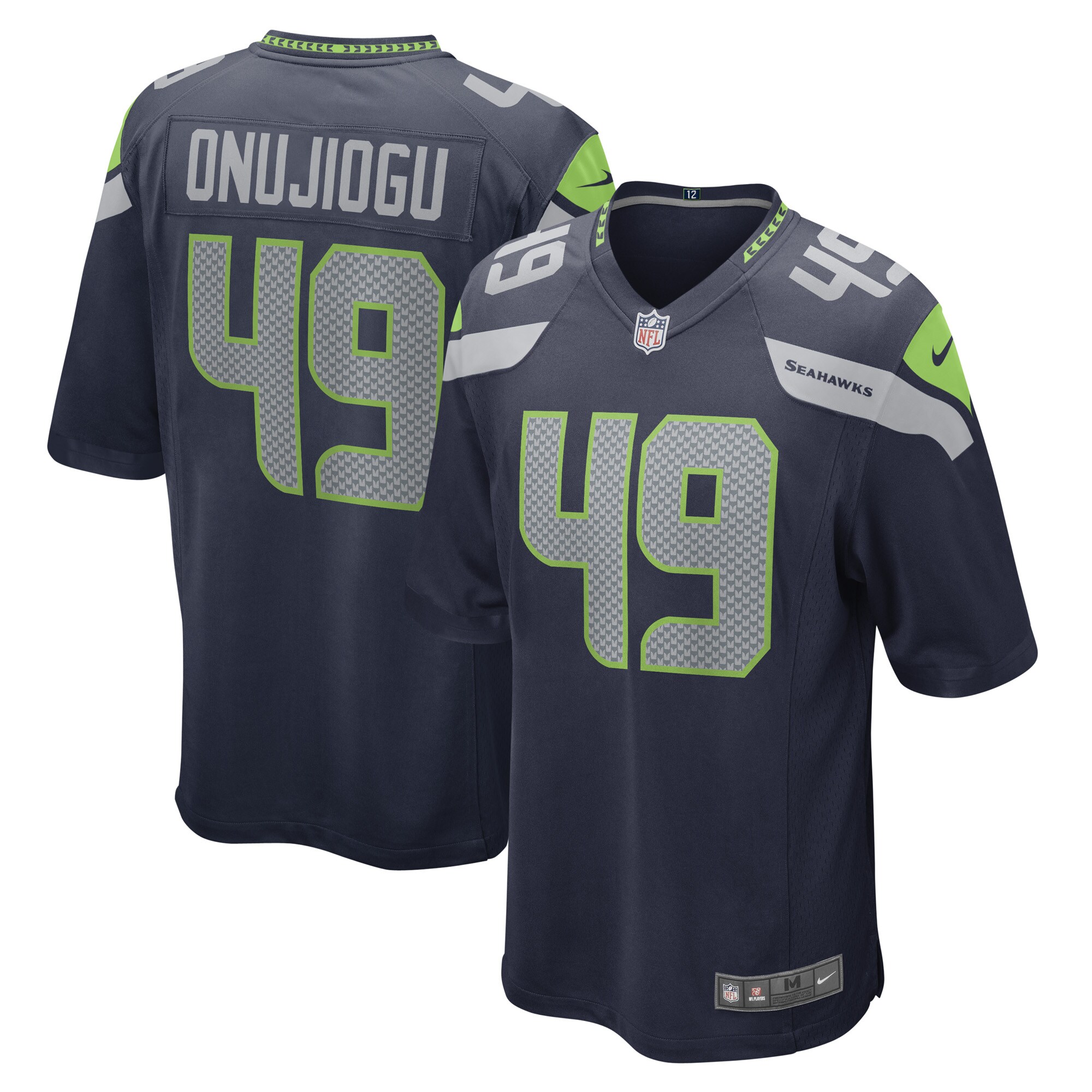 Men's Seattle Seahawks Joshua Onujiogu College Navy Game Player Jersey