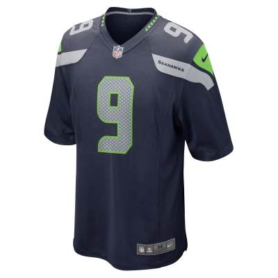 Men's Seattle Seahawks Kenneth Walker III Navy Player Game Jersey 02