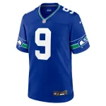 Men's Seattle Seahawks Kenneth Walker III Royal Throwback Player Game Jersey