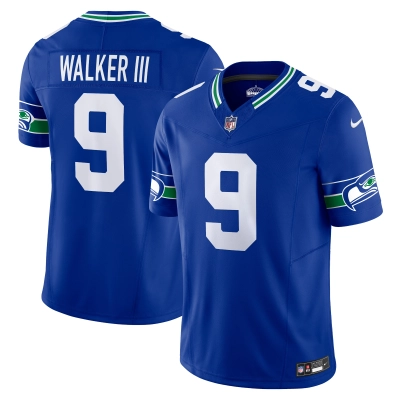 Men's Seattle Seahawks Kenneth Walker III Royal Vapor F.U.S.E. Limited Jersey 01