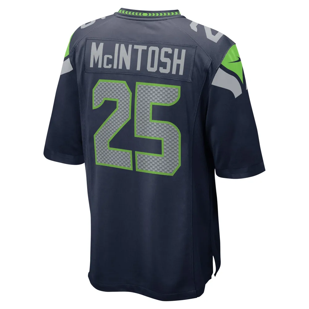 Men's Seattle Seahawks Kenny McIntosh College Navy Game Jersey