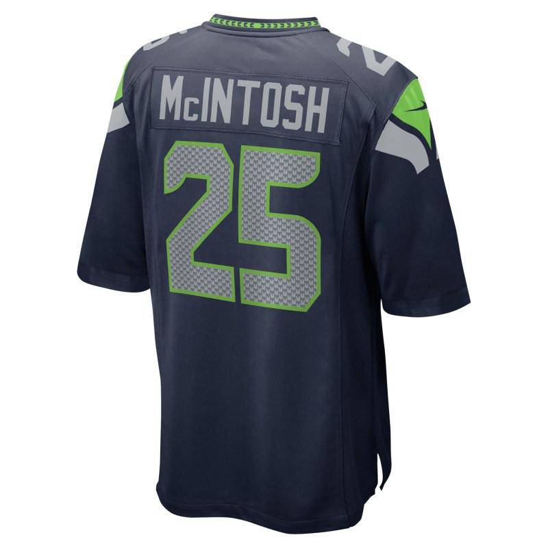 Men's Seattle Seahawks Kenny McIntosh College Navy Game Jersey