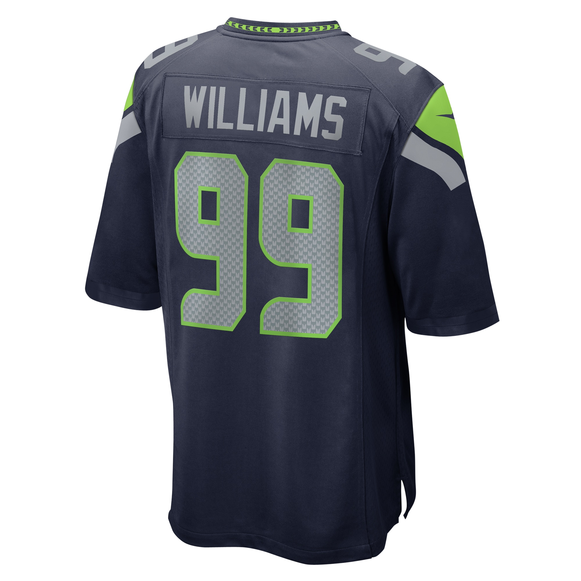 Men's Seattle Seahawks Leonard Williams College Navy Game Jersey