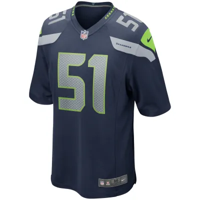 Men's Seattle Seahawks Lofa Tatupu College Navy Game Retired Player Jersey 02
