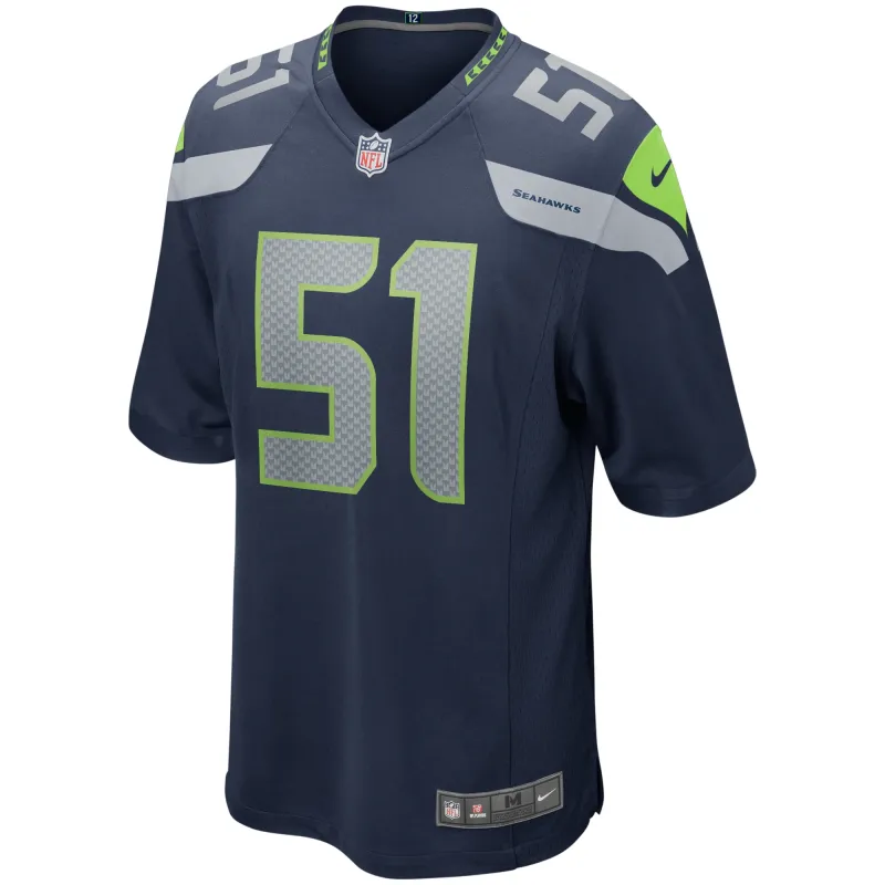 Men's Seattle Seahawks Lofa Tatupu College Navy Game Retired Player Jersey