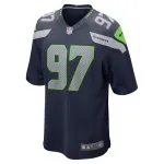 Men's Seattle Seahawks Mario Edwards Jr. College Navy Game Jersey