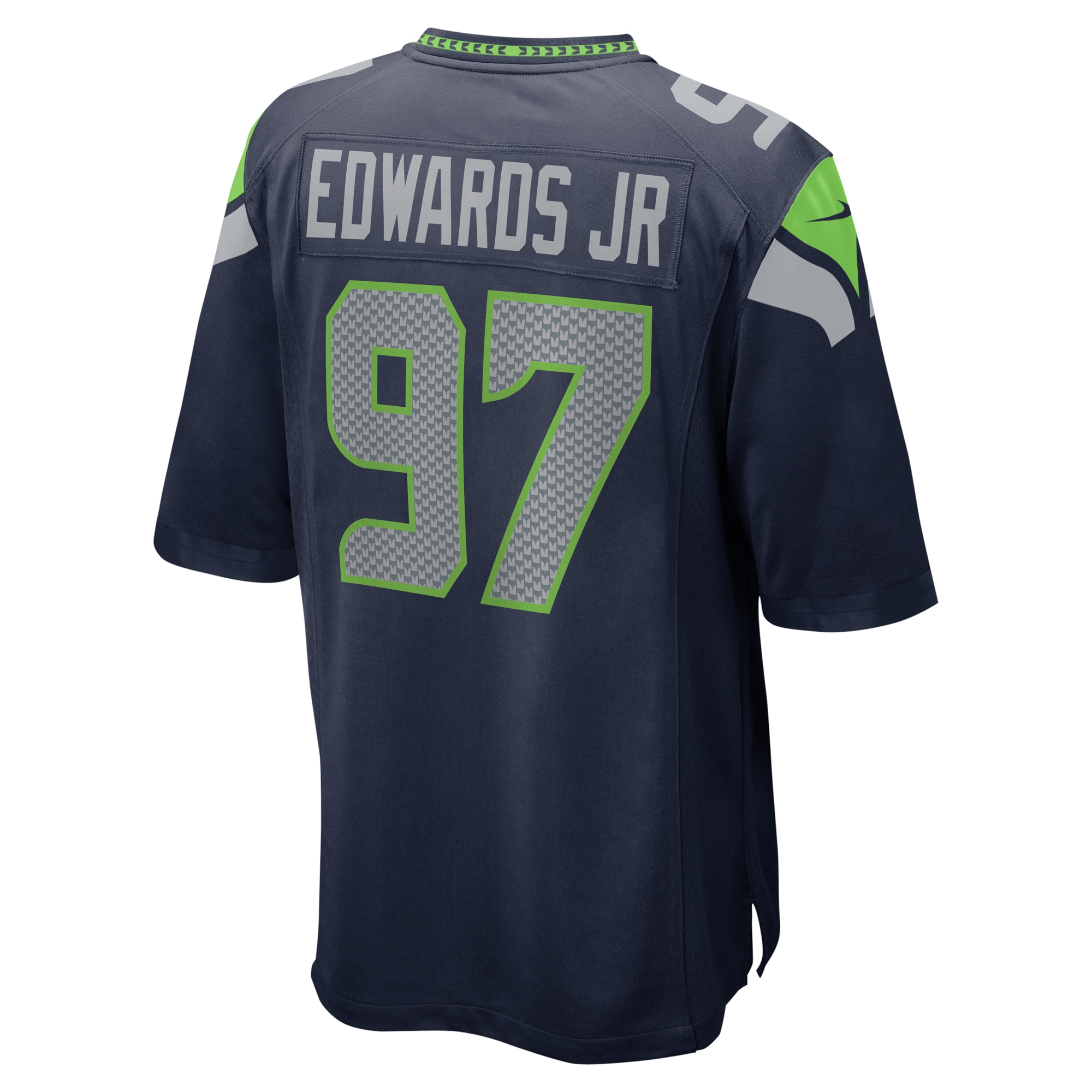 Men's Seattle Seahawks Mario Edwards Jr. College Navy Game Jersey